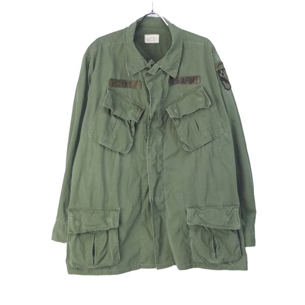 米軍 ジャングルファティーグ ミリタリー シャツ ジャケット OD 69年 