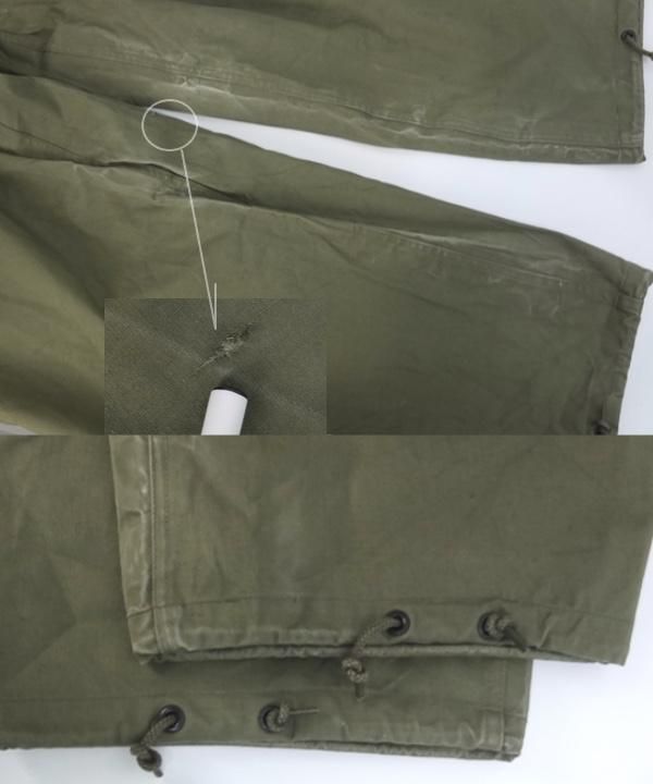 USN ウェットウェザー オーバーオール 米軍 57年 実物 MEDIUM