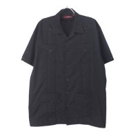 SOBRINO キューバシャツ BLK XL メンズ 半袖シャツ【メール便可】