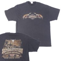 ハーレーダビッドソン Tシャツ SUPERSTITION 古着 Harley-Davidson USA製 【メール便可】