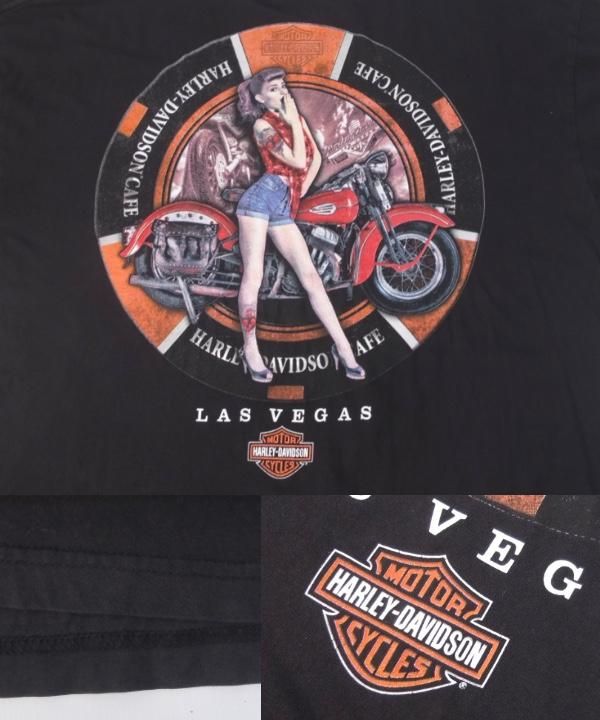 ハーレーダビッドソン カフェ Tシャツ LAS VEGAS 古着 Harley ハーレーダビッドソン カフェ Tシャツ LAS VEGAS 古着 Harley