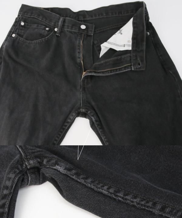リーバイス 505 ブラック デニムパンツ 表記W36L29実寸W36L28 Levi's