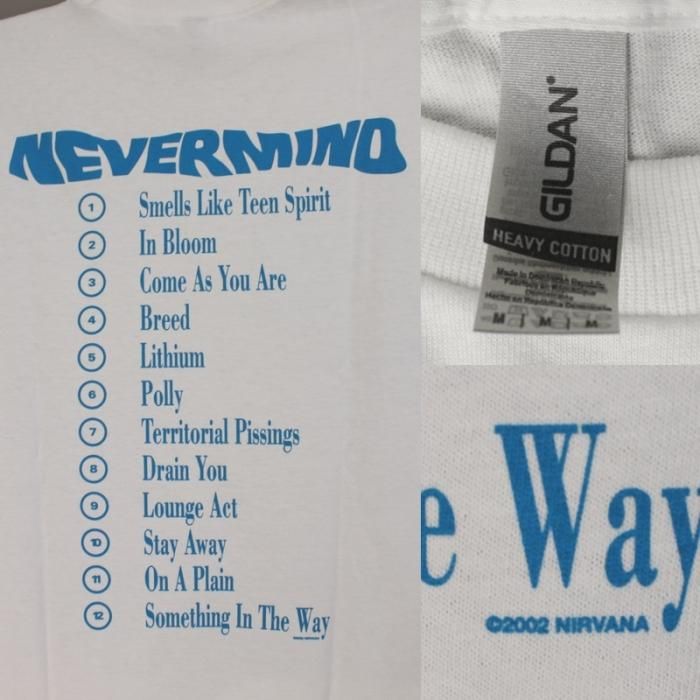 バンドTシャツ『NIRVANA』　NEVERMIND　新品未使用 M) ニルヴァーナ NEVERMIND Tシャツ (オフィシャル 未使用品
