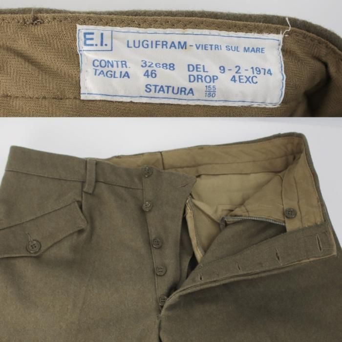 イタリア軍 アルピーニ ウール ニッカパンツ 1974年 デッド イタリア軍 アルピーニ ウール ニッカパンツ 1974年 デッド