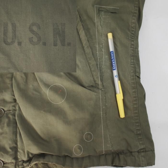 M-41 N-4 フィールドジャケット USN 米軍 40's 実物 ミリタリー M-41 N-4 フィールドジャケット USN 米軍 40's 実物 ミリタリー