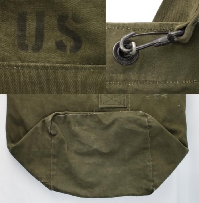 米軍 ダッフルバッグ キャンバス ステンシル&リペア 実物