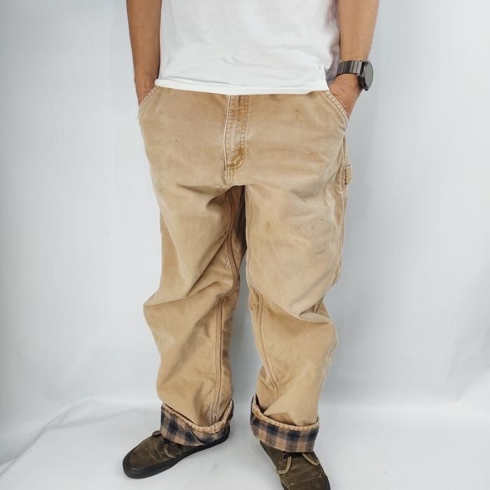 カーハート carhartt フランネルライナー ブラウンダック地 ペインター