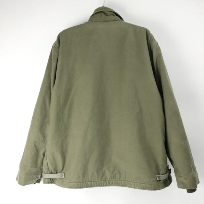 A-2 デッキジャケット (XL) 米軍 81年 実物 ミリタリー