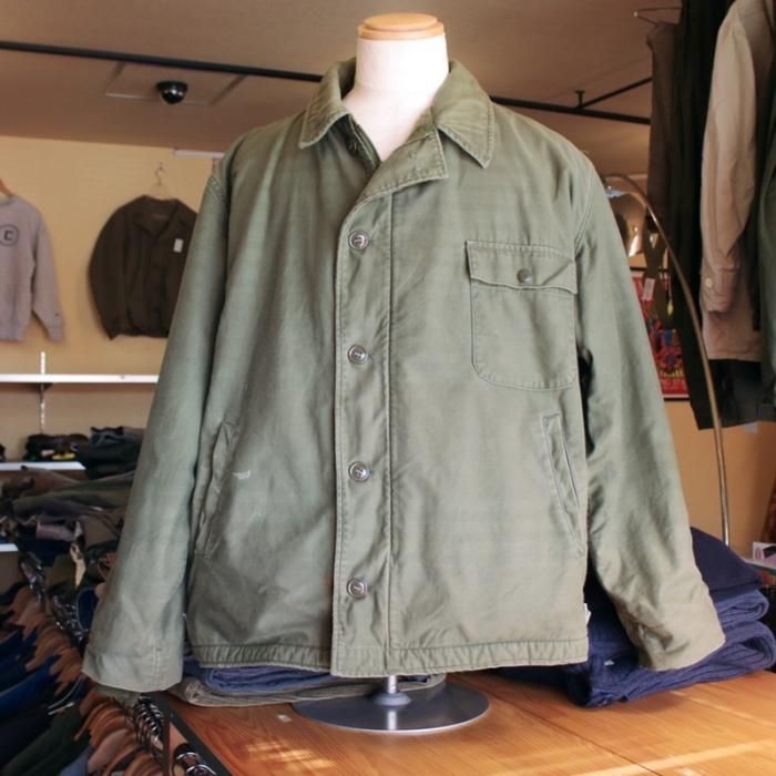 81s´A-2デッキジャケット 極上 A-2 デッキジャケット (XL) 米軍 81年 実物 ミリタリー