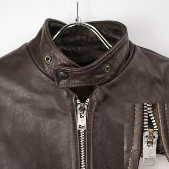 70s R.Sherman シングル レザージャケット ヴィンテージ 60s Incredible Vintage 60's - 70's G-1 Style R.sherman Genuine