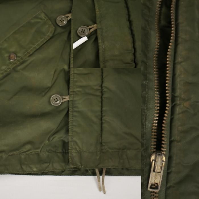 U.S.NAVY ECW ナイロン デッキジャケット MEDIUM 米軍 88年 実物
