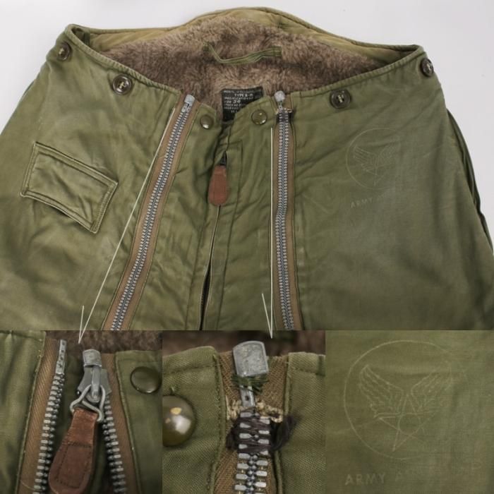 希少WW2 米軍実物A-11Aフライトパンツ 32 ビンテージB-15Aの下用 希少WW2 米軍実物A-11Aフライトパンツ 32 ビンテージB-15Aの下用