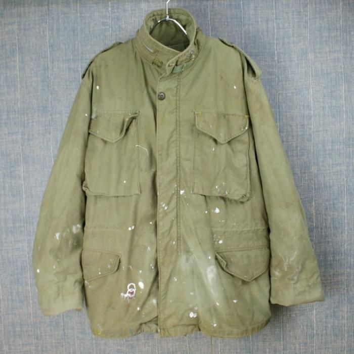 M-65 フィールドジャケット セカンド ペンキダメージ MRぐらい 米軍