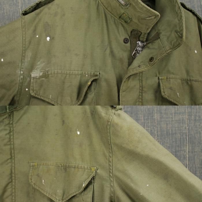 M-65 フィールドジャケット セカンド ペンキダメージ MRぐらい 米軍