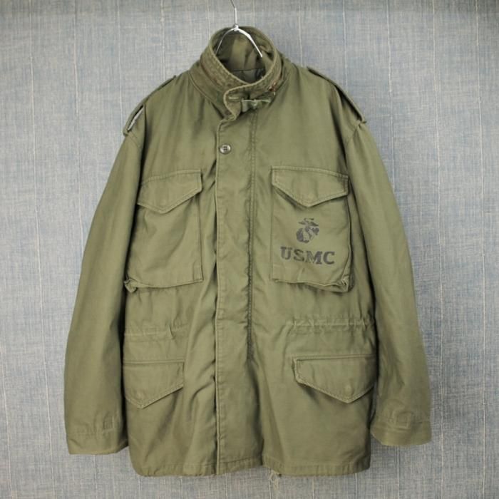 M-65 フィールドジャケット USMC サード MR 米軍 74年 実物 古着 M-65 フィールドジャケット USMC サード MR 米軍 74年 実物 古着