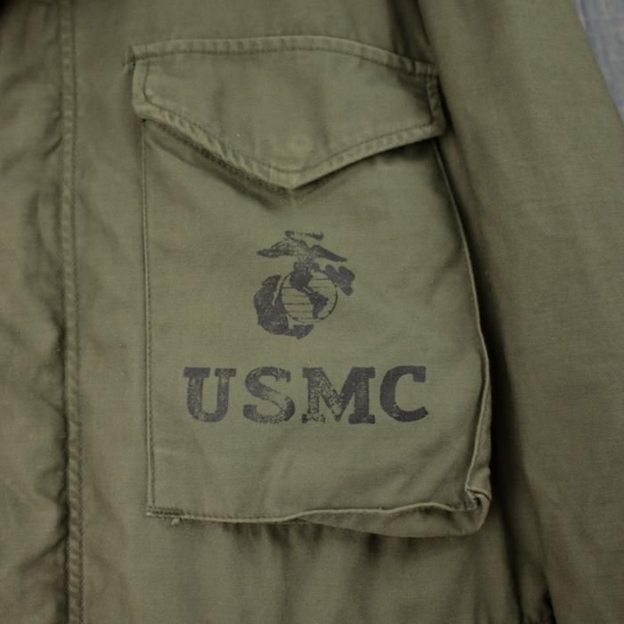 M-65 フィールドジャケット USMC サード MR 米軍 74年 実物 古着 M-65 フィールドジャケット USMC サード MR 米軍 74年 実物 古着