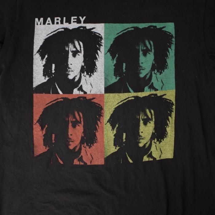 【レア】ボブマーリー　レゲエラスタカラー　Tシャツ◆古着ヴィンテージバンドロック 古着 00s- BOB MARLEY 「One Love」 ラスタ フォト ロック