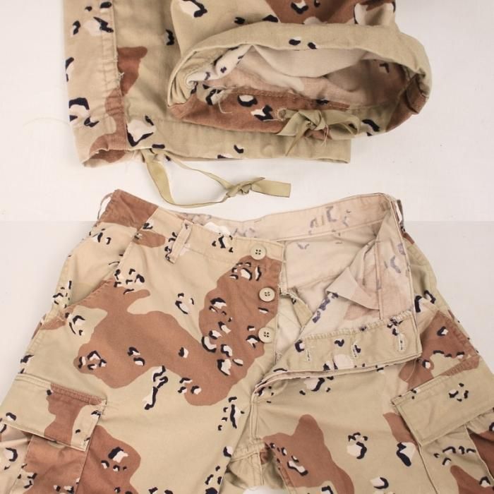 米軍 6C チョコチップカモ BDU カーゴ パンツ SR 実寸W30.5L31