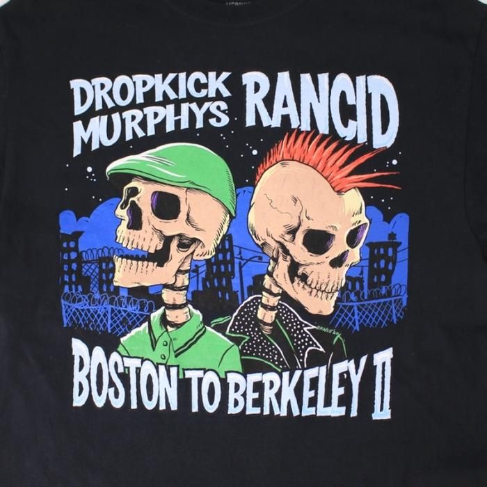 ドロップキックマーフィーズ 2001年来日公演 ヴィンテージTシャツ L 00s ビンテージ Dropkick Murphys Sing Loud! Sing Proud