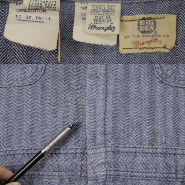 ラングラー BIG BEN つなぎ 60s-70s USA製 Wrangler ビッグベン ラングラー BIG BEN つなぎ 60s-70s USA製 Wrangler ビッグベン