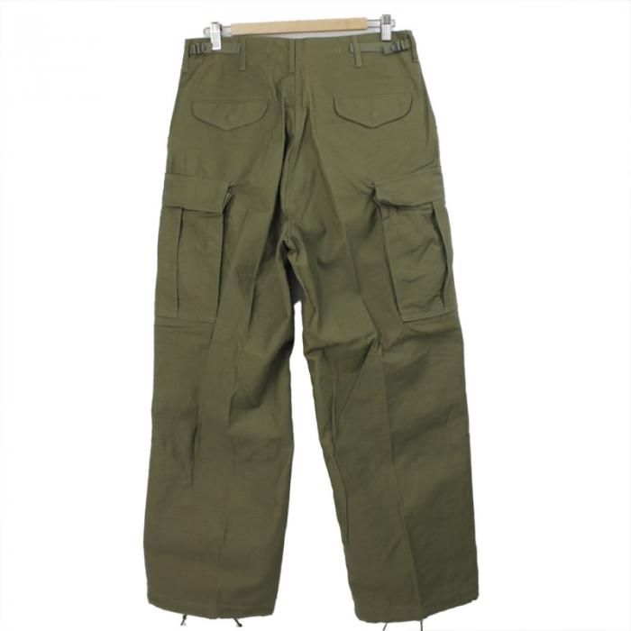 【実物】M65フィールドパンツ 67年製 S/L スモールロング アルミジッパー M-65 フィールドパンツ SR 実寸W33L29 初期型 67年 アルミジップ
