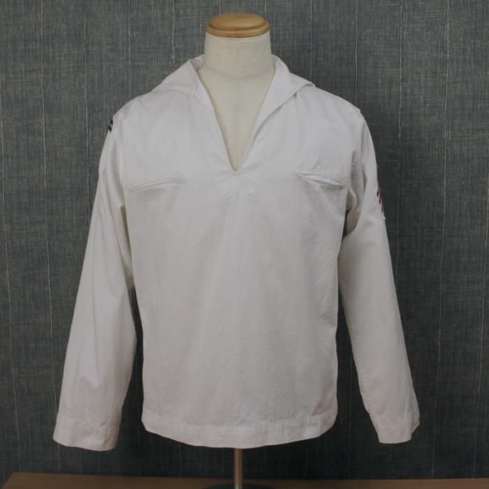 米軍 U.S.NAVY 60's セーラーシャツ 実物 古着屋 hooperdoo 米軍 U.S.NAVY 60's セーラーシャツ 実物 古着屋 hooperdoo