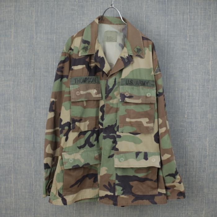 アメリカ　本物 陸軍　USED ARMY BDU セット　中古 MILITARY 実物 USED 米軍 BDU WOODLAND CAMO ジャケット 中期型