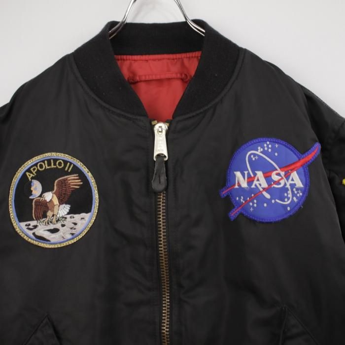 ALPHA MA-1フライトジャケット NASA APOLLO 古着屋 hooperdoo ALPHA MA-1フライトジャケット NASA APOLLO 古着屋 hooperdoo