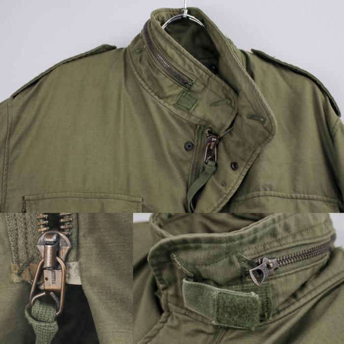 実物 米軍M-65フィールドジャケット(M-R)美品　3rd 黒ジッパー　希少 MILITARY MADE IN USA 新品 米軍 デッドストック M-65