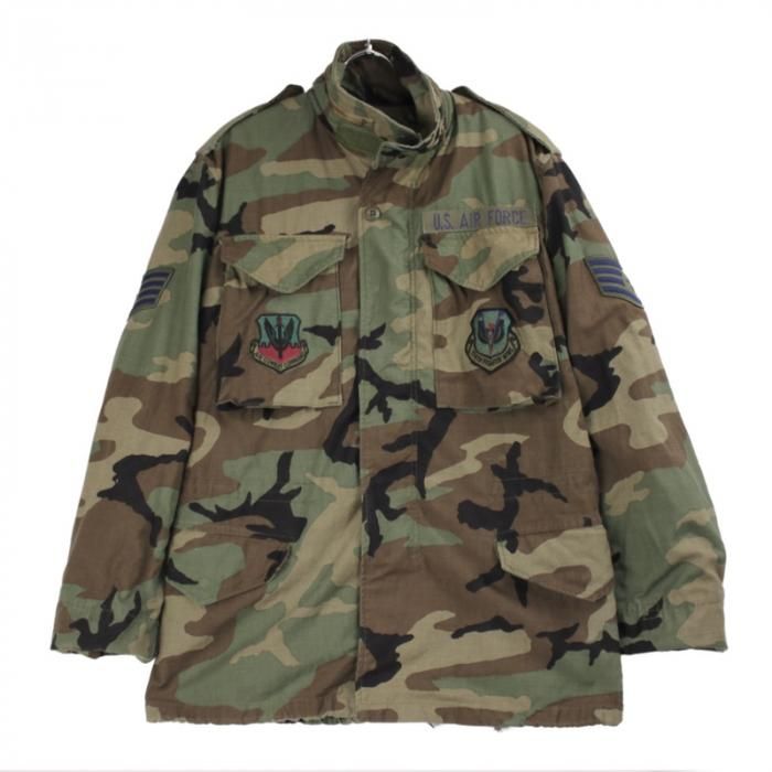 M-65 フィールドジャケット ウッドランドカモ LR 80's 米軍 実物