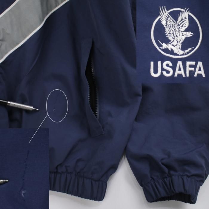 米軍 USAFA 空軍士官学校 ナイロン ジャケット LARGE PFU USA製 米軍 USAFA 空軍士官学校 ナイロン ジャケット LARGE PFU USA製