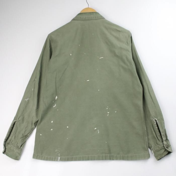 米軍 コットンサテン ユーティリティシャツ USMC ペンキ襟 米軍 コットンサテン ユーティリティシャツ USMC ペンキ襟