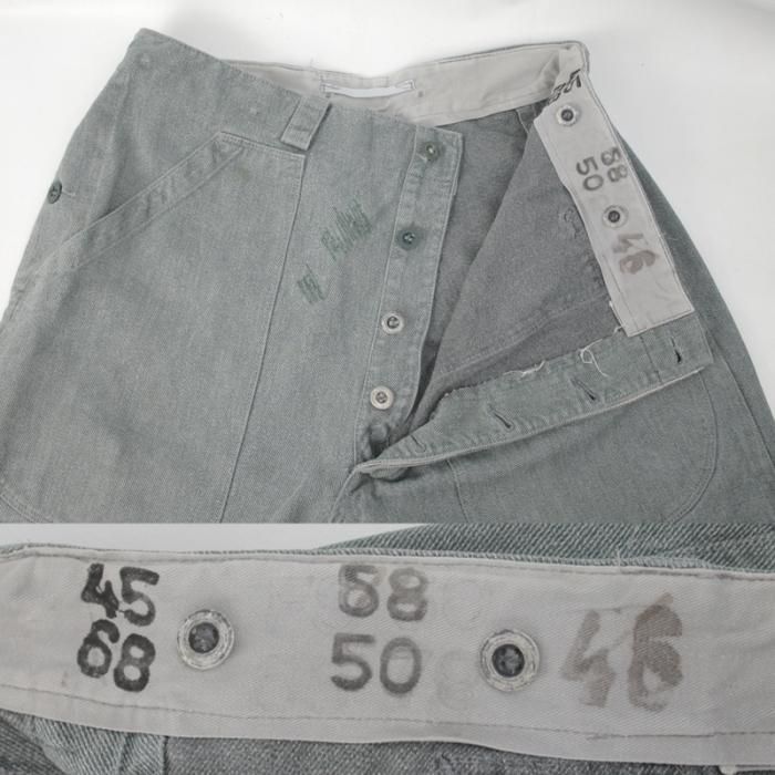 スイス軍 デニムパンツ W36(92cm)L28.5 古着屋 hooperdoo 軍パン