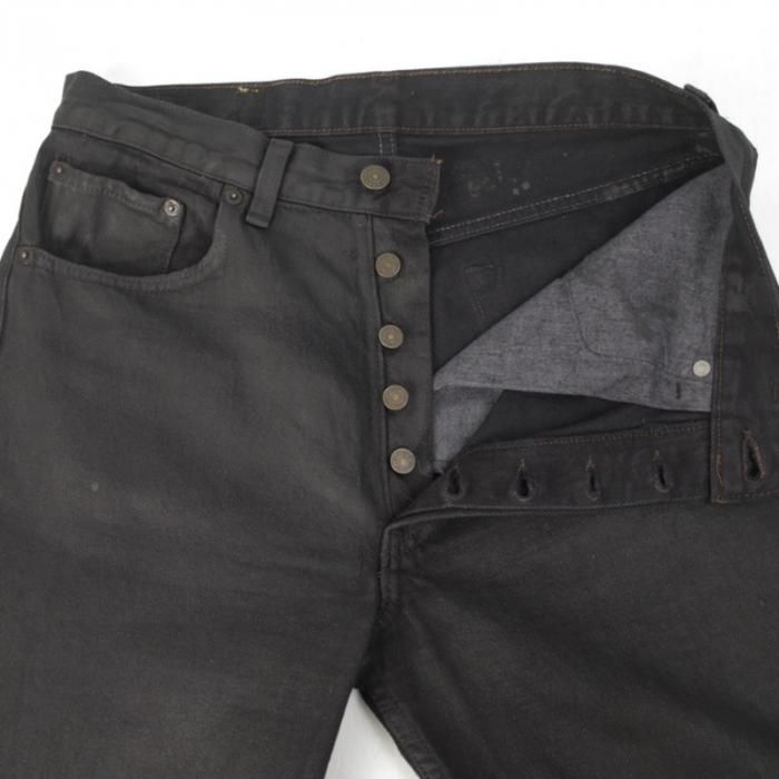 古着 リーバイス USA製 ブラック 501 ラバーコーティング Levi's 実寸