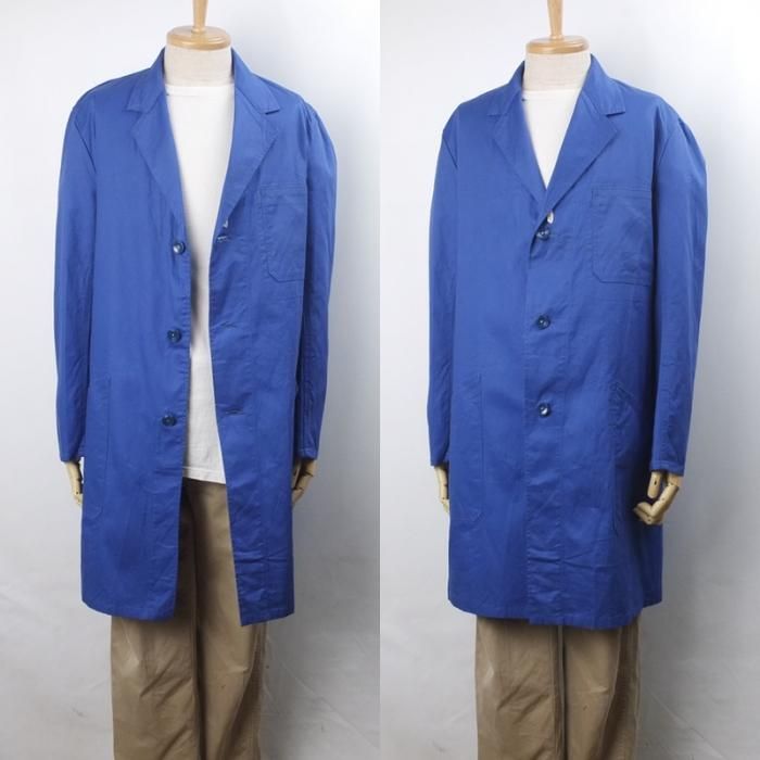 ドイツ ユーロ festo ワークコート ブルー デッドストック 古着