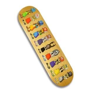 CHACKA X NOBOSE X HOODS CREW X DORCUS GRAPHITE WOOD "MACKA-CHAN's" SKATE DECK 8" x 31.25"