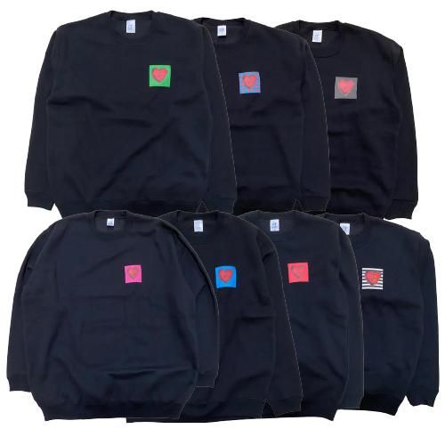 NOBOSE × 谷口崇 ハート スウェット／ヘビーウェイト／ブラック