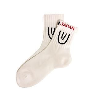 ching&coå / "Symbol Short -white-" Socks
