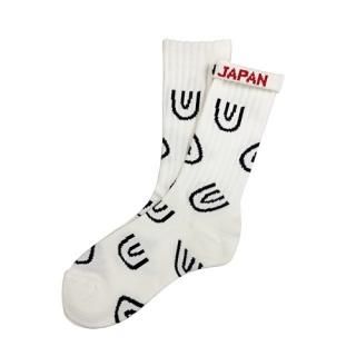 ching&coå / "Symbol a lot -white-" Socks