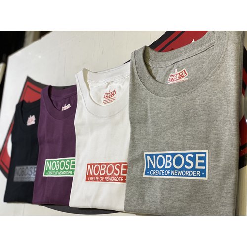 NOBOSE BOXロゴ Tシャツ / ミックスグレー - HIGH STRUT MONSTER WEB SHOP