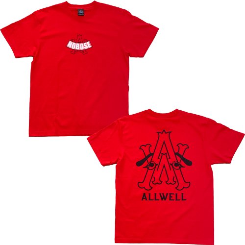 NOBOSE × ALLWELL Tシャツ / レッド（福岡限定） - HIGH STRUT MONSTER