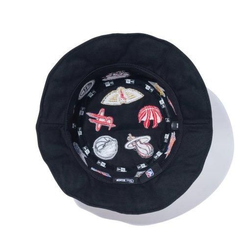 NEW ERA バケット01 Team Logo Allover NBA ブラック - NOBOSE NEW ERA バケット01 Team Logo Allover NBA ブラック - NOBOSE