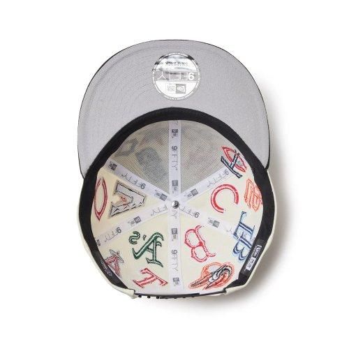 NEW ERA 9FIFTY Team Logo Allover MLB クローム ブラック