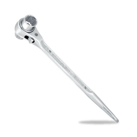 17mmと21mmに対応できる！PA-5017A-M 両口ラチェットレンチ シノ付き