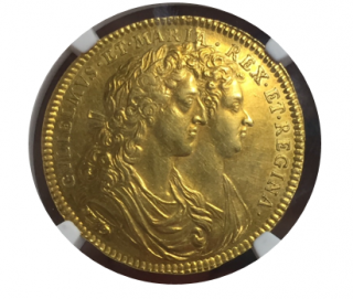 1689 G.BRIT MI-662-25 GOLD WILLIAM & MARY CORONATIONAU58