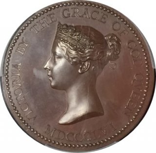 1856 Great Britain Eimer-1511 Bronzed AE MedalSP64