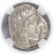 ATTICA, ATHENS c.440-404 BC AR Tetradrachm(17.18g) obv Athena rv owl, olive spray, moonChAU5/5