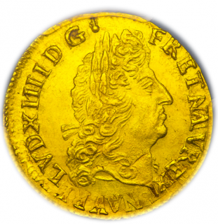 1692-M L.D'Or France M couronne,Flan reforme	MS 64