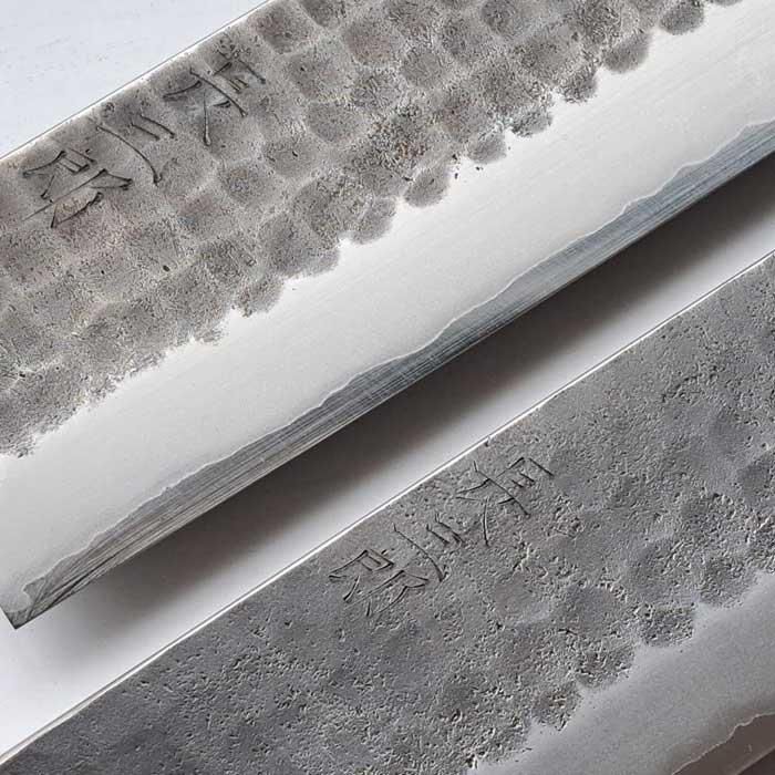 長三郎 ステンレス 三徳包丁180mm 槌目八角柄