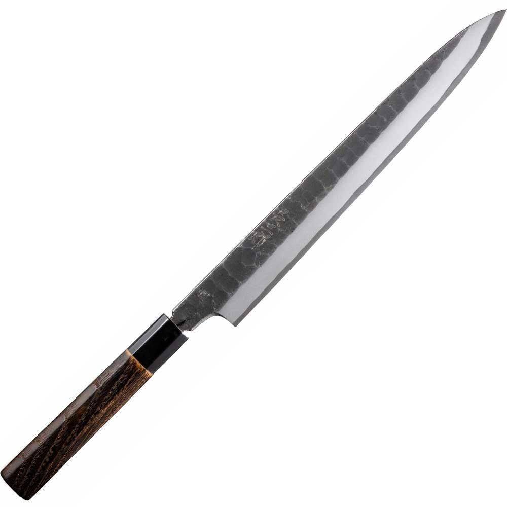 長三郎 ステンレス 柳刃包丁240mm 槌目八角柄